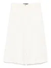 Pinko Tailored White Bermuda Shorts In White
