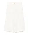Pinko Tailored White Bermuda Shorts In White