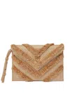 Pinko Raffia Clutch Bag
