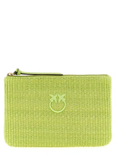 PINKO PINKO RAFFIA CLUTCH