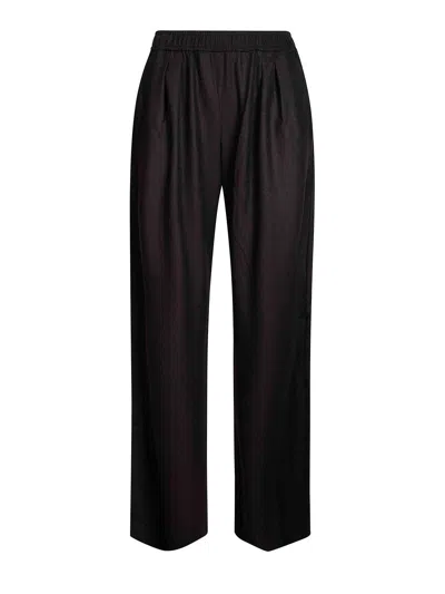 Pinko Ramona Flannel Trousers In Brown