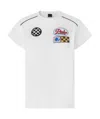 Pinko Crew Neck T-shirt Embroidered Patches In White