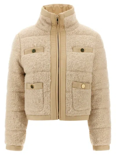 Pinko Raquel Down Jacket In Neutral