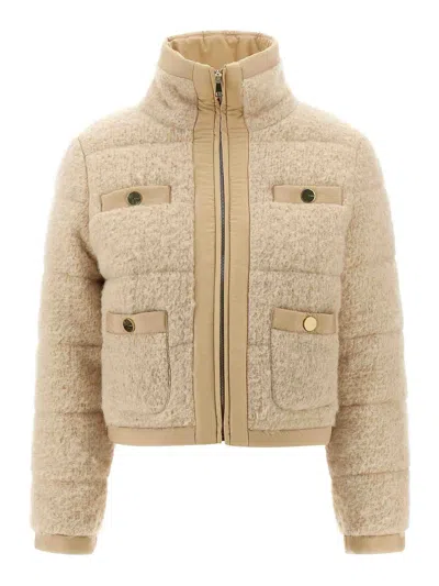 Pinko Raquel Down Jacket In Neutral