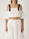 Pinko Balloon Sleeves Crop Top