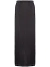 Pinko Rear-slit Maxi Skirt In 黑色