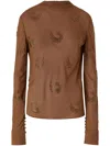Pinko Rebora Blouse In Brown