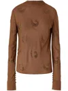 Pinko Rebora Blouse In Brown