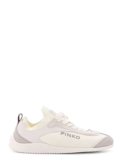 Pinko Reby 03 Knit And Leather Sneakers
