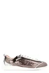 Pinko Reby 10 Mirror Fabric Sneakers With Sequins