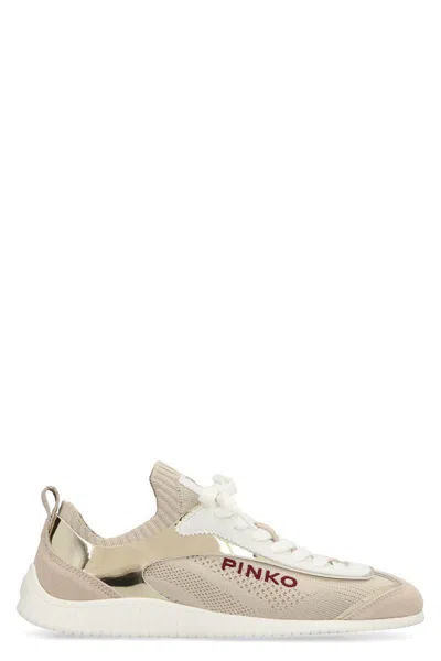 Pinko Reby Low-top Sneakers In Beige