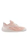 Pinko Elasticized Knit Low Top Sneakers In Color Carne Y Neutral