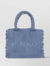 PINKO RECYCLED DENIM BEACH SHOPPING BAG