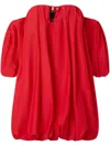 Pinko ‘bert' Red Dress With Exposed Shoulder Design And Removable Sleeves With Button In Red