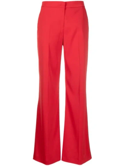 PINKO RED FLARED TROUSERS