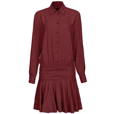 Pinko Red Haircalf Dress