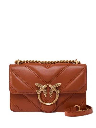 Pinko Red Leather 'love One Mini' Bag