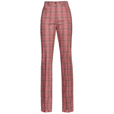 Pinko Polyester Jeans & Women's Pant In Red