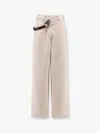 Pinko Reimagine By  X Patrick Mcdowell Cotton Trousers With Crossover And Belt