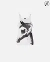 Pinko Curly Tank Top Graphic Print In White