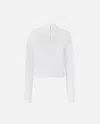 Pinko Half-zip Top In Bright White