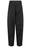 Pinko Relaxed Black Pants With High Waistband In Black