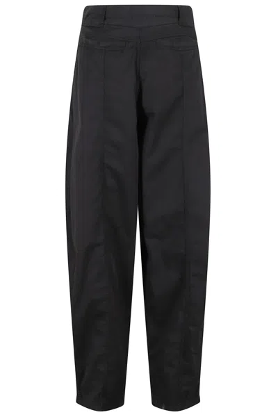 Pinko Relaxed Black Pants With High Waistband