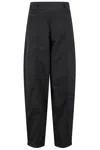 Pinko Relaxed Black Pants With High Waistband In Black