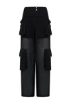 Pinko Relaxed Fit Black Trousers In Black