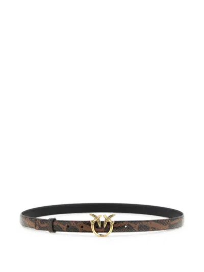 PINKO REPTILE-EFFECT BELT