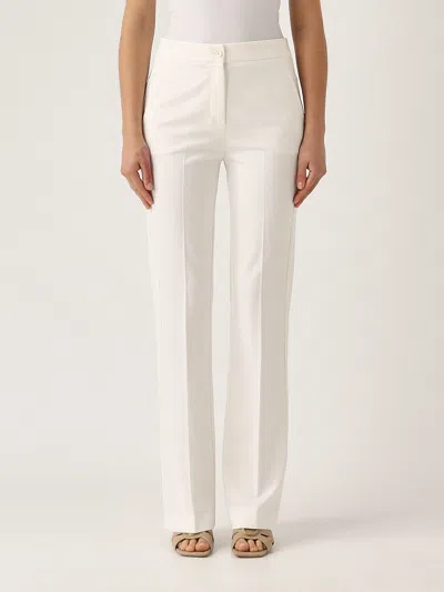 Pinko Resta Pantalone Punto Stoffa Trousers In Weiss