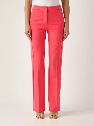 Pinko Resta Pantalone Punto Stoffa Trousers In Corallo