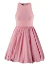 Pinko Rew-neck Sleeveless Mini Dress In Pink