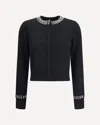 Pinko Spezzino Cardigan Blend Ws In Black