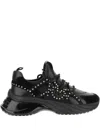 Pinko Ariel Embellished Platform Low-top Sneakers In Black
