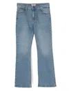 Pinko Rhinestone-embellished Straight-leg Jeans In Blue