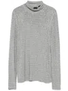 Pinko Rhinestone-embellished Top In Grey