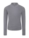 Pinko Rhinestone-logo Sweater In Grau