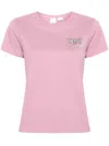 Pinko Rhinestone-embellished T-shirt In Pink