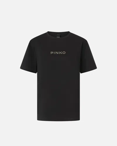 PINKO T-SHIRT AVEC LOGO EN STRASS