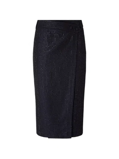 Pinko Rhinestone-embellished Wrap Skirt In Multi