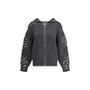 Pinko New Gavi Wool-blend Cardigan In Gray
