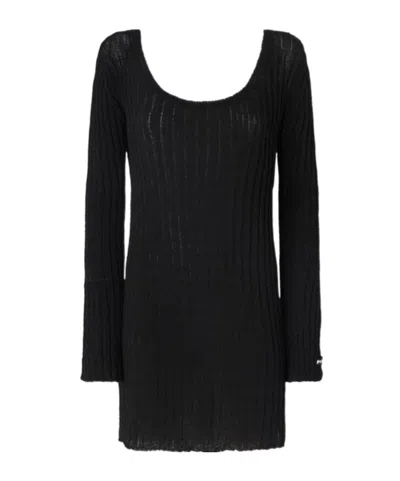 PINKO RIB-KNIT MINI DRESS