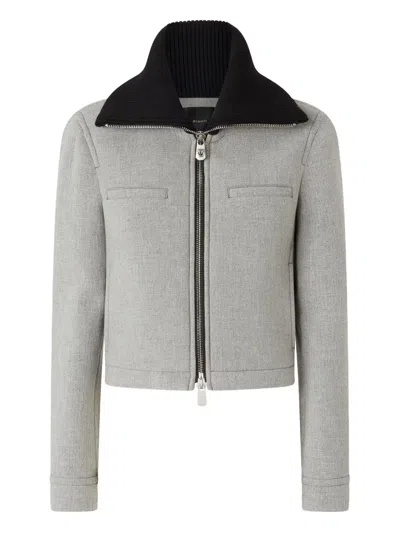 PINKO RIBBED-COLLAR JACKET