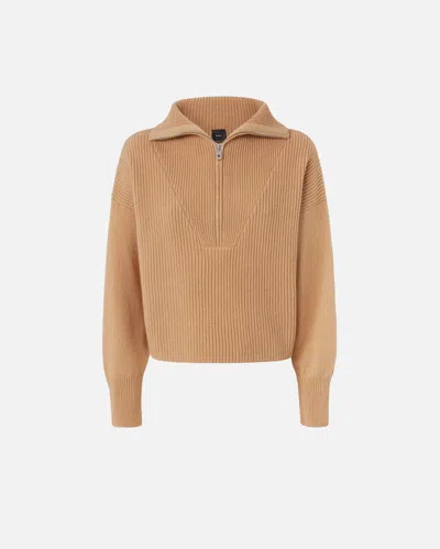 PINKO PULL CÔTELÉ À COL ZIPPÉ