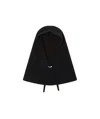 Pinko Ribbed-knit Balaclava In Black