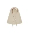Pinko Ribbed-knit Balaclava In Nude