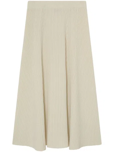 PINKO RIBBED-KNIT SKIRT