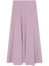 Pinko Ribbed-knit Skirt In Pink