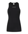Pinko Ribbed Knit Tank Top With Logo